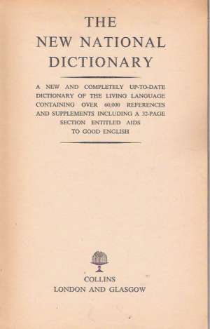 Obal knihy THE NEW NATIONAL DICTIONARY
