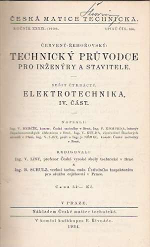 Obal knihy TECHNICKÝ PRÚVODCE PRO INŽENÝRY A STAVITELÉ IV.