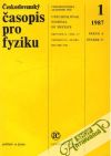 Kolektív autorov - Československý časopis pro fyziku 1987