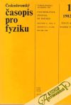 Kolektív autorov - Československý časopis pro fyziku 1982