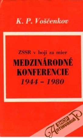 Obal knihy Medzinárodné konferencie 1944-1980