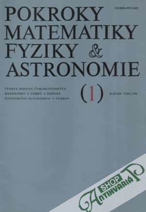 Obal knihy Pokroky matematiky, fyziky a astronomie   roč. XXIX./1984 I.