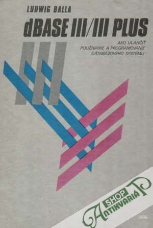 Obal knihy dBase III/III Plus
