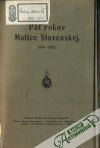 Krčméry Štefan - Päť rokov Matice Slovenskej
