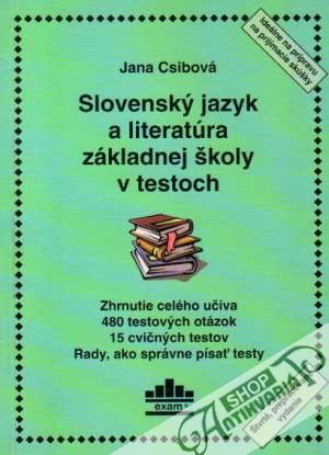Obal knihy Slovenský jazyk a literatúra základnej školy v testoch