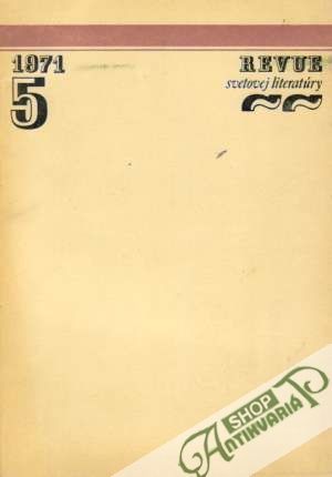 Obal knihy Revue svetovej literatúry 5/1971