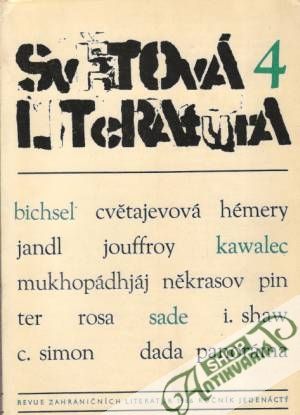 Obal knihy Světová literatura 4/1966
