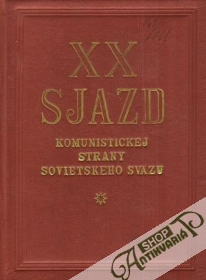 Obal knihy XX sjazd Komunistickej strany Sovietskeho sväzu
