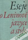 Ilek / Moravec - Eseje o Leninově jazyce a stylu
