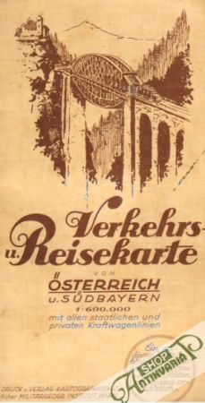 Obal knihy Verkehrs Reisekarte von Osterreich u.Sudbayern