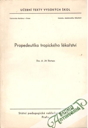 Obal knihy Propedeutika tropického lékařství