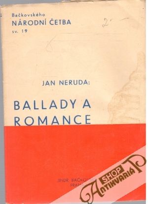 Obal knihy Balady a romance
