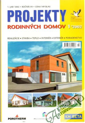 Obal knihy Projekty rodinných domov 1/2002