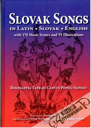 Obal knihy Slovak songs in Latin, Slovak, English