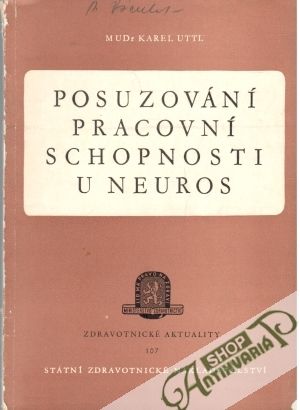 Obal knihy Posuzování pracovní schopnosti u neuros