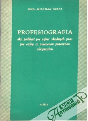 Obal knihy Profesiografia