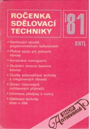 Obal knihy Ročenka sdělovací techniky 1981