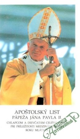 Obal knihy Apoštolský list pápeža Jána Pavla II.