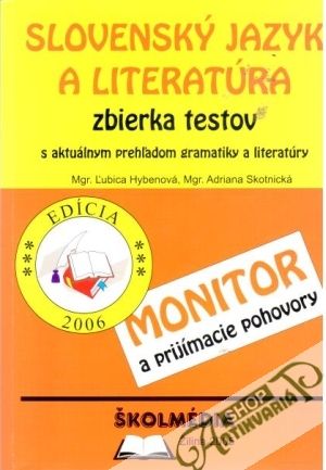 Obal knihy Slovenský jazyk a literatúra - zbierka testov