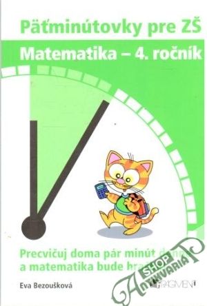 Obal knihy Päťminútovky pre ZŠ - matematika 4. ročník