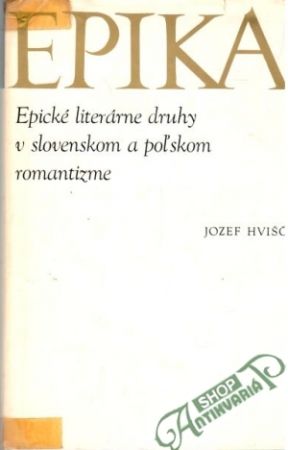 Obal knihy Epické literárne druhy v slovenskom a poľskom romantizme
