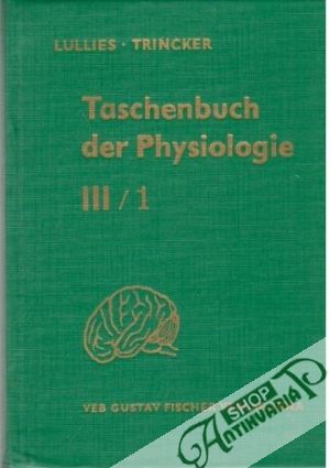 Obal knihy Taschenbuch der Physiologie III/1