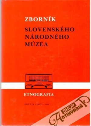 Obal knihy Zborník slovenského národného múzea - Etnografia 31