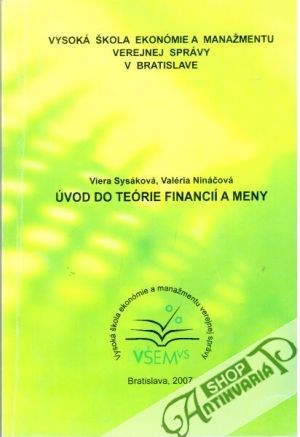 Obal knihy Úvod do teórie financií a meny