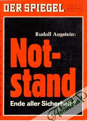 Obal knihy Der Spiegel 16/1966