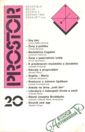 Obal knihy Prostor 20/1992