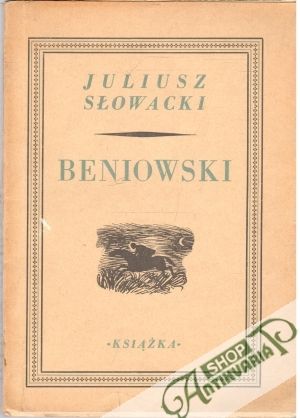 Obal knihy Beniowski