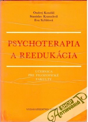 Obal knihy Psychoterapia a reedukácia
