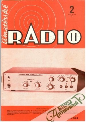 Obal knihy Amatérské radio 2-12/1976