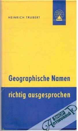 Obal knihy Geographische Namen - richtig ausgesprochen