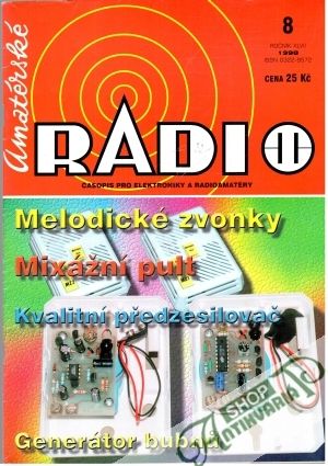 Obal knihy Amatérské radio 8/1998