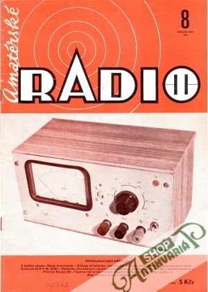 Obal knihy Amatérské radio 8/1972