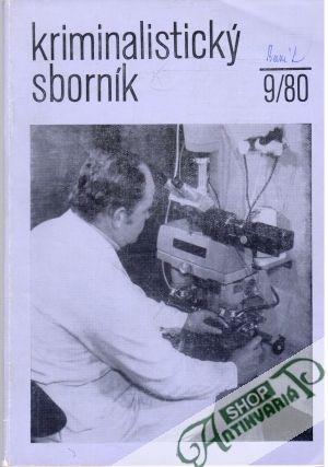Obal knihy Kriminalistický sborník 9/1980