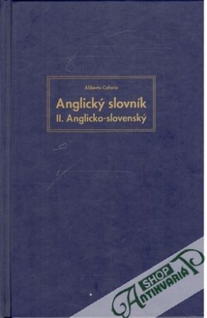 Obal knihy Anglický slovník - II. Anglicko - slovenský