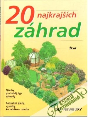 Obal knihy 20 najkrajších záhrad