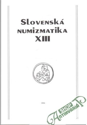 Obal knihy Slovenská numizmatika XIII.