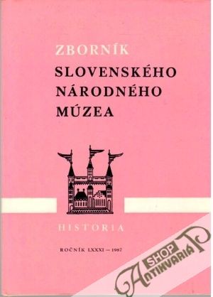Obal knihy Zborník slovenského národného múzea - história 27