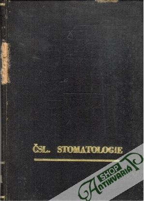 Obal knihy Československá stomatologie ročník 1971
