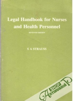 Obal knihy Legal Handbook for Nurses and Health Personnel