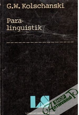 Obal knihy Paralinguistik