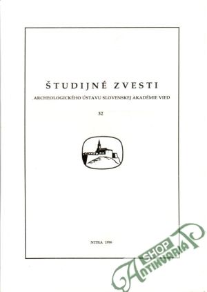 Obal knihy Študijné zvesti archeologického ústavu slovenskej akadémie vied 32.