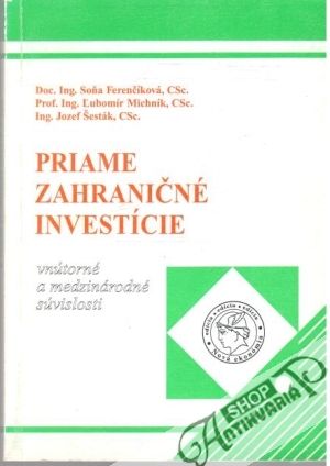 Obal knihy Priame zahraničné investície