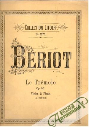 Obal knihy Bériot - Le Trémolo op. 30.