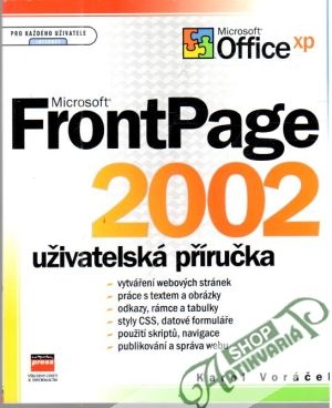 Obal knihy Microsoft FrontPage 2002