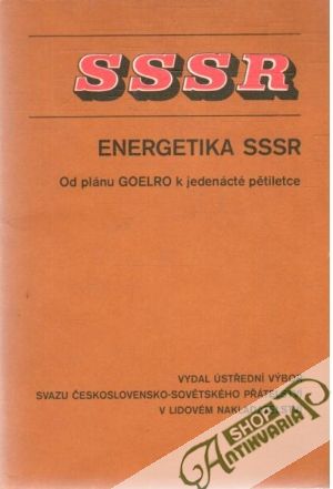 Obal knihy Energetika SSSR