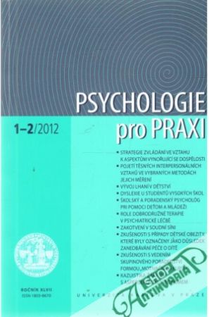 Obal knihy Psychologie pro praxi 1-2/2012